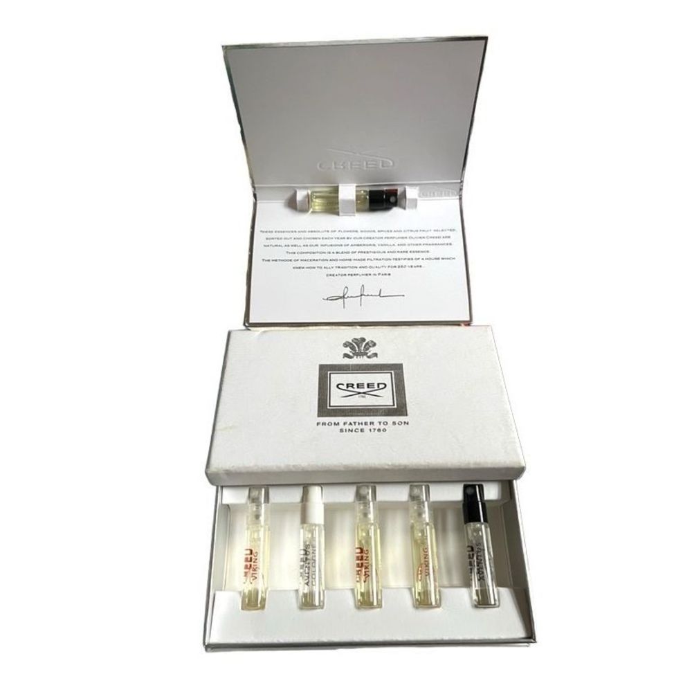 Creed for Men Cologne Sample Gift Box Aventus Viking Vetiver